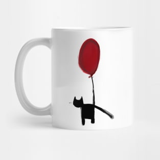 Cat and balloon Mug